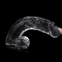 LoveToy Gode transparent avec Bourses Flawless 16 x 3.5 cm